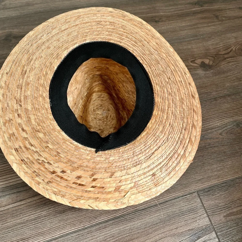 Stylish Straw Hat with Black Band
